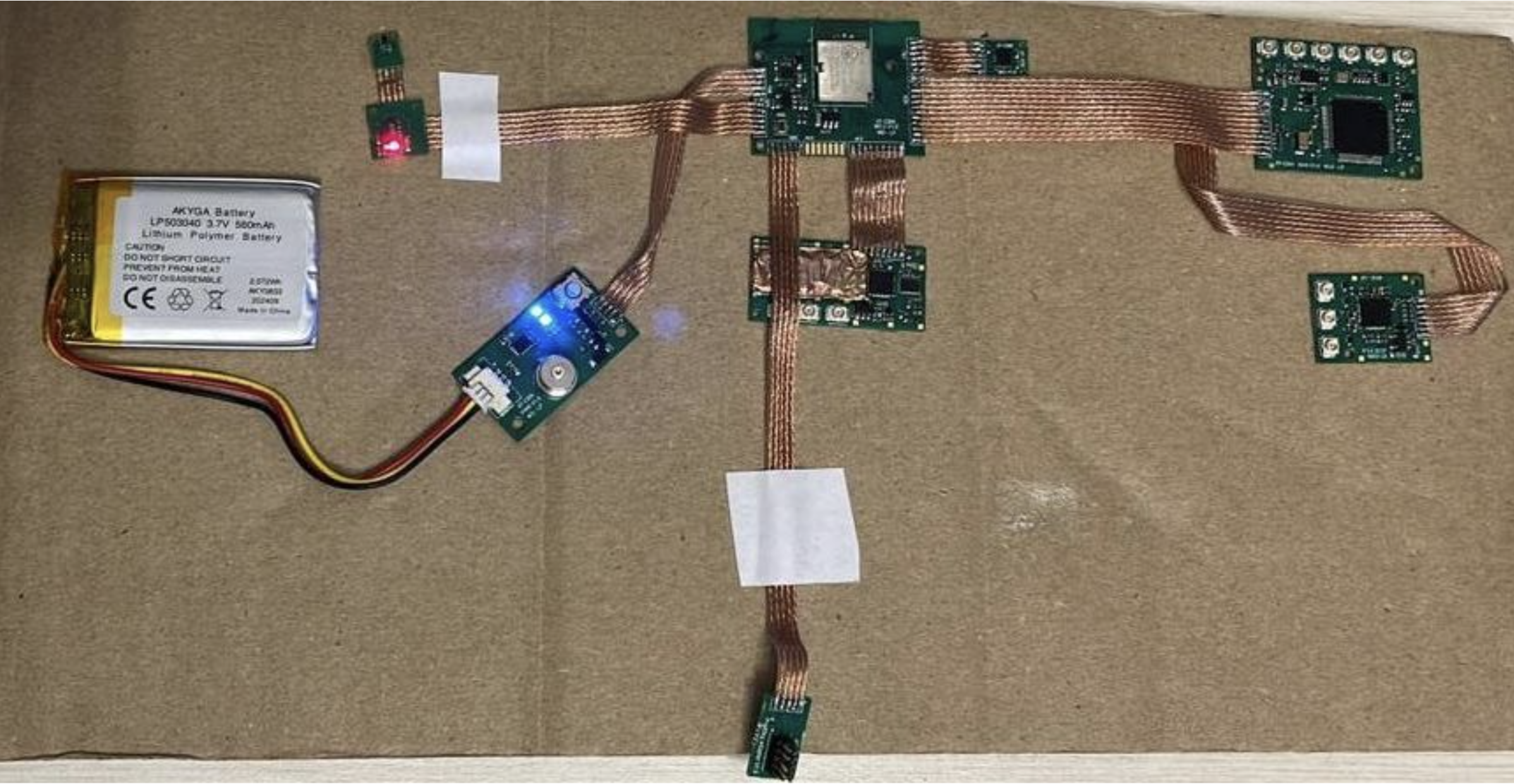 Prototipo hardware T-shirt smart